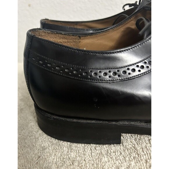 Johnston & Murphy Black Wingtip Oxford Men\'s Dress Shoes Size 10.5M main image 9